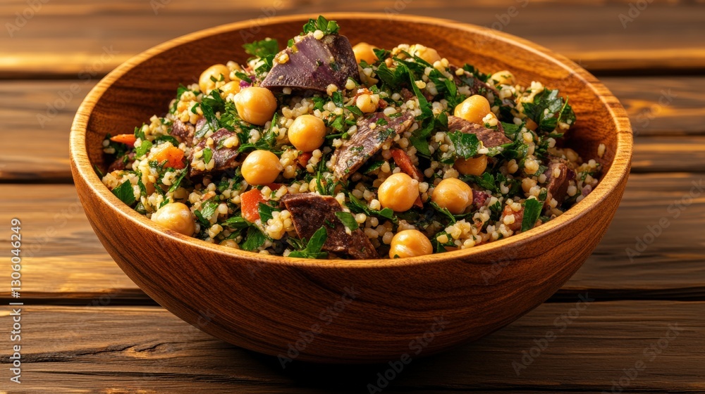 A simple bowl of nourishing food placed on a rustic wooden table surrounded by natural light and cozy atmosphere A simple bowl of nourishing food placed on a rustic wooden table surrounded by natural light and cozy atmosphere