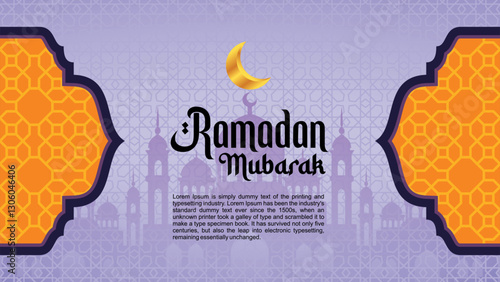 ramadan mubarak banner template design. islamic Backdrop for Eid al fitr, Eid Mubarak, Ramadan mubarak, Eid al adha