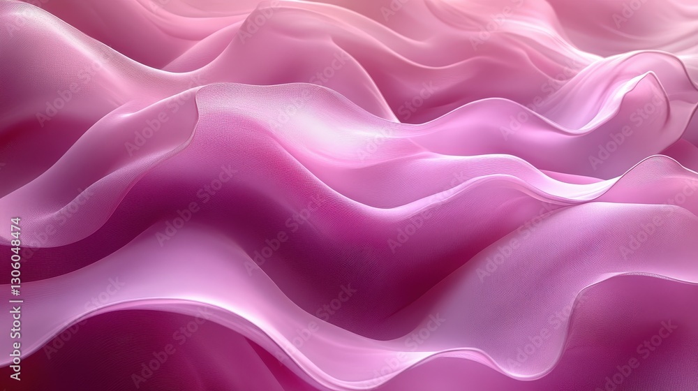 Pink fabric waves, abstract background Pink fabric waves, abstract background