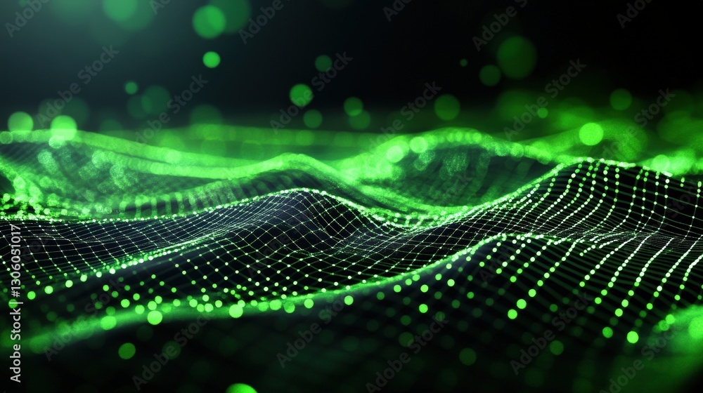custom made wallpaper toronto digitalDigital transformation waves abstract space background art virtual environment surreal viewpoint midjourney concept