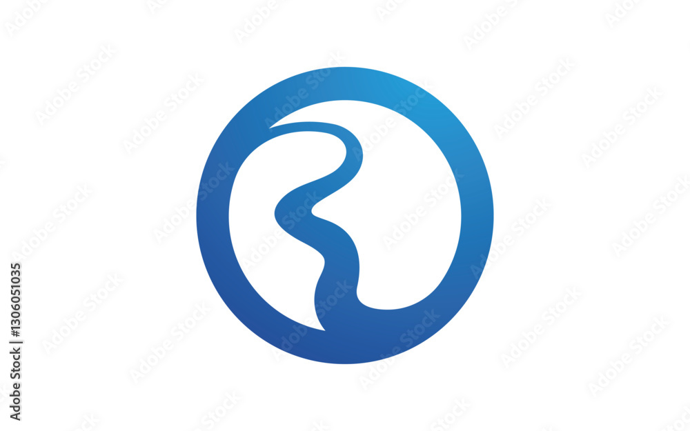 River Concept icon Logo illustration design River Concept icon Logo illustration design