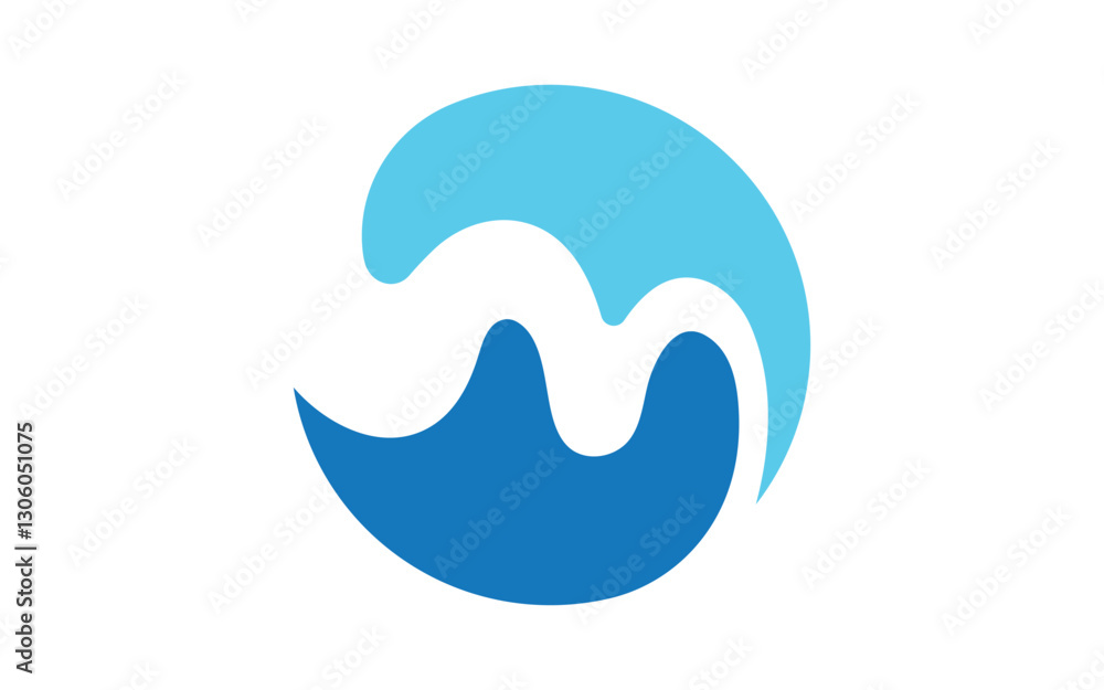 River Concept icon Logo illustration design River Concept icon Logo illustration design