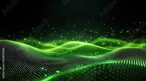 Abstract digital background virtual space digital art futuristic environment close-up view midjourney concept