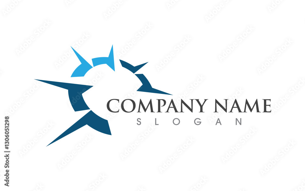 Modern Compass icon Logo vector illustration design Modern Compass icon Logo vector illustration design