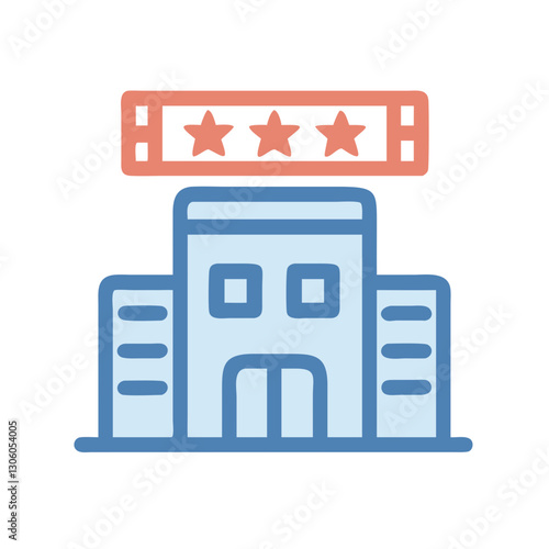 Hotel Icon for Hospitality and Travel