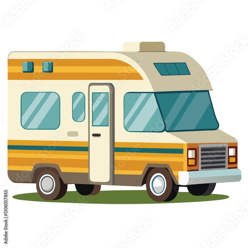 camper van vector illustration