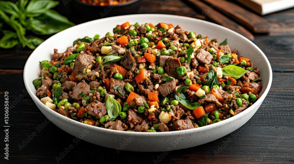 A warm bowl of comforting food resting on a rustic table surrounded by natural lighting for a cozy dining experience A warm bowl of comforting food resting on a rustic table surrounded by natural lighting for a cozy dining experience