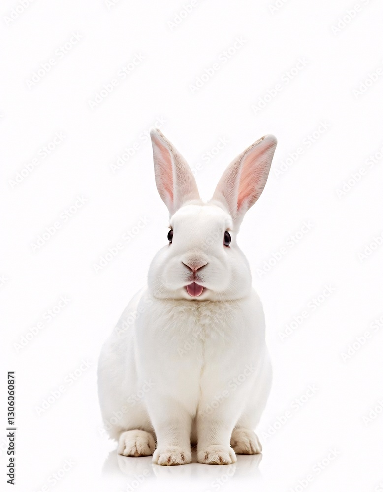 white rabbit on white background white rabbit on white background