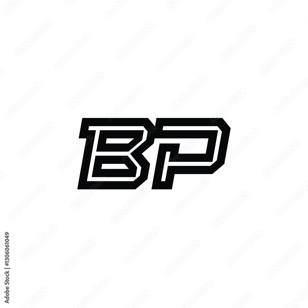 BP monogram logo design letter text name symbol monochrome logotype alphabet character simple logo BP monogram logo design letter text name symbol monochrome logotype alphabet character simple logo