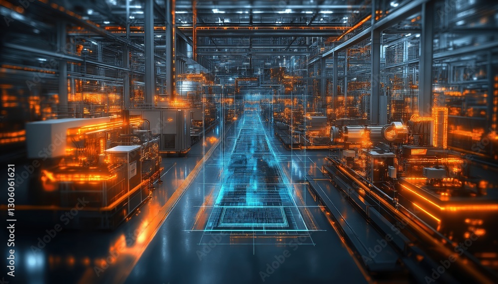 Smart Control Systems in Futuristic Factory Automated Industrial Production Line Smart Control Systems in Futuristic Factory Automated Industrial Production Line