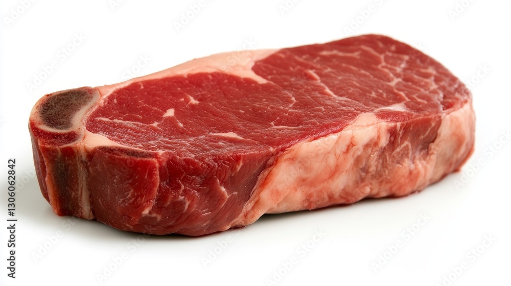 Raw steak on white background Raw steak on white background