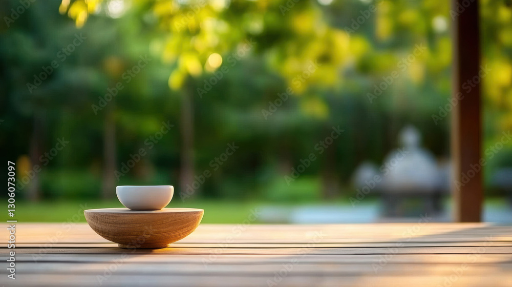A cup of coffee and a cup of tea on a wooden table with a green espresso cup, a saucer, and a few flowers, evoking a warm, cozy breakfast scene with a touch of caffeine and health A cup of coffee and a cup of tea on a wooden table with a green espresso cup, a saucer, and a few flowers, evoking a warm, cozy breakfast scene with a touch of caffeine and health