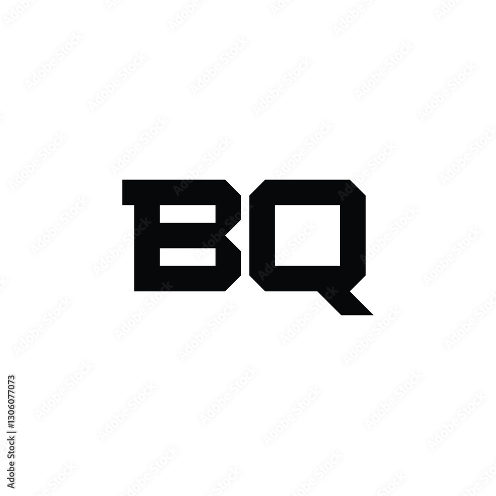 BQ monogram logo design letter text name symbol monochrome logotype alphabet character simple logo BQ monogram logo design letter text name symbol monochrome logotype alphabet character simple logo