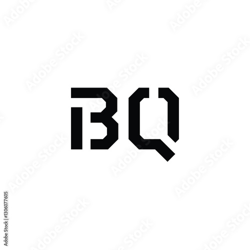 Free Download BQ monogram logo design letter text name symbol monochrome logotype alphabet character simple logo - GFXLoad