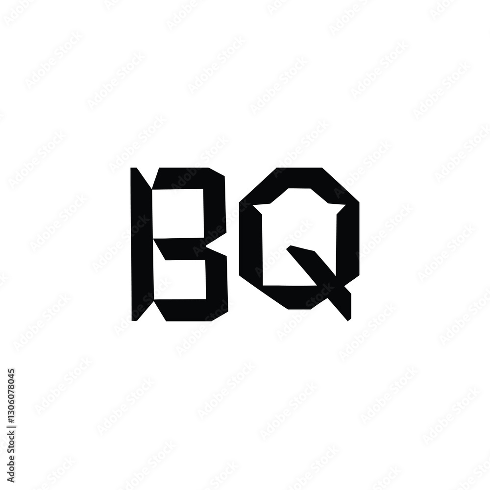 BQ monogram logo design letter text name symbol monochrome logotype alphabet character simple logo BQ monogram logo design letter text name symbol monochrome logotype alphabet character simple logo