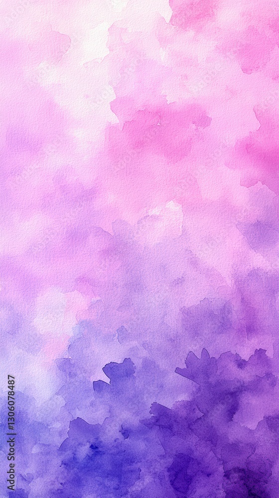 Fototapeta premium A canvas of soft pastel hues, painted in the vibrant strokes of a watercolor brush, where gradients of color flowed seamlessly. 