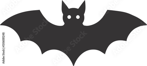 bat vector illustration. Simple Bat Silhouettes icon