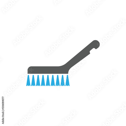 Broom cleaning icon
