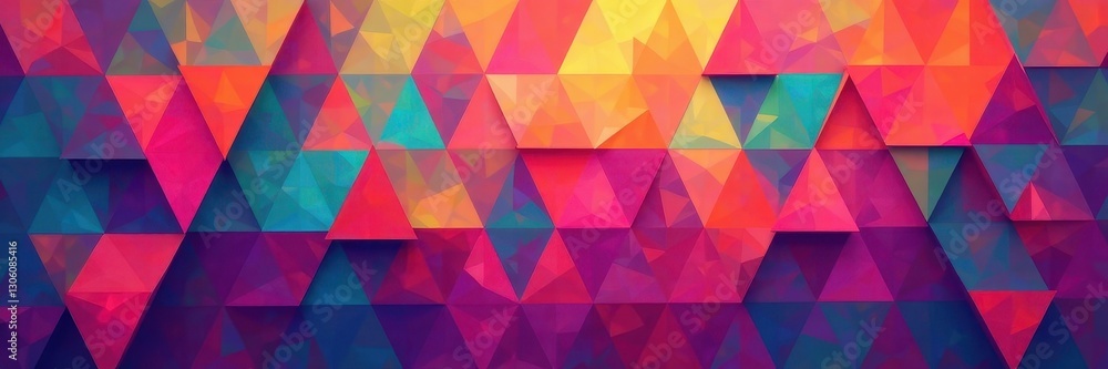 Abstract geometric triangle pattern, vibrant colors, seamless design, shapes, angled, art Abstract geometric triangle pattern, vibrant colors, seamless design, shapes, angled, art