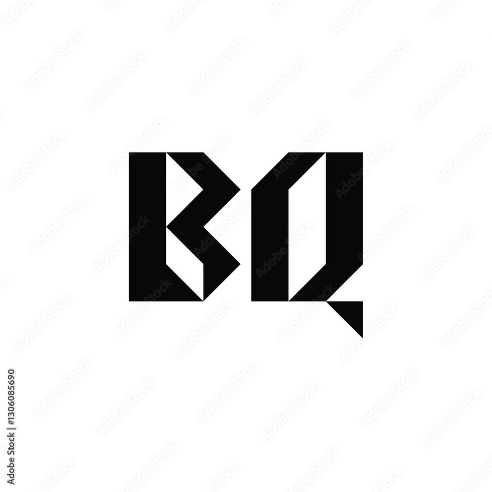 BQ monogram logo design letter text name symbol monochrome logotype alphabet character simple logo BQ monogram logo design letter text name symbol monochrome logotype alphabet character simple logo