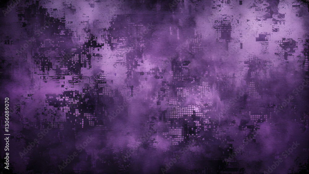 Grungy Purple Textured Background with Pixelated Grain and Distressed Surface Grungy Purple Textured Background with Pixelated Grain and Distressed Surface