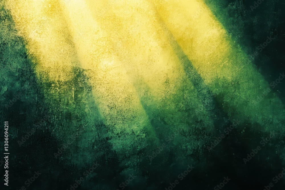 Fototapeta premium Abstract grunge texture, yellow and green tones. Ideal for backgrounds, adding depth and a vintage feel to designs.