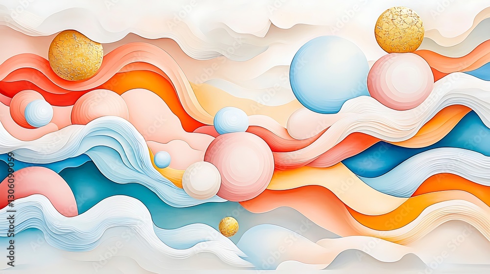 Abstract colorful waves digital art modern design vivid environment artistic viewpoint exploration of form Abstract colorful waves digital art modern design vivid environment artistic viewpoint exploration of form