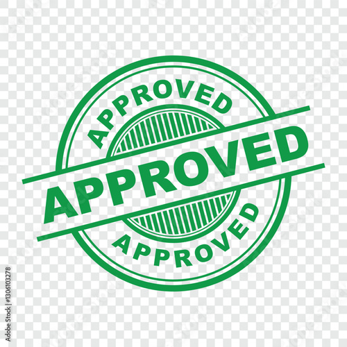Approved rubber stamp icon and logo vector