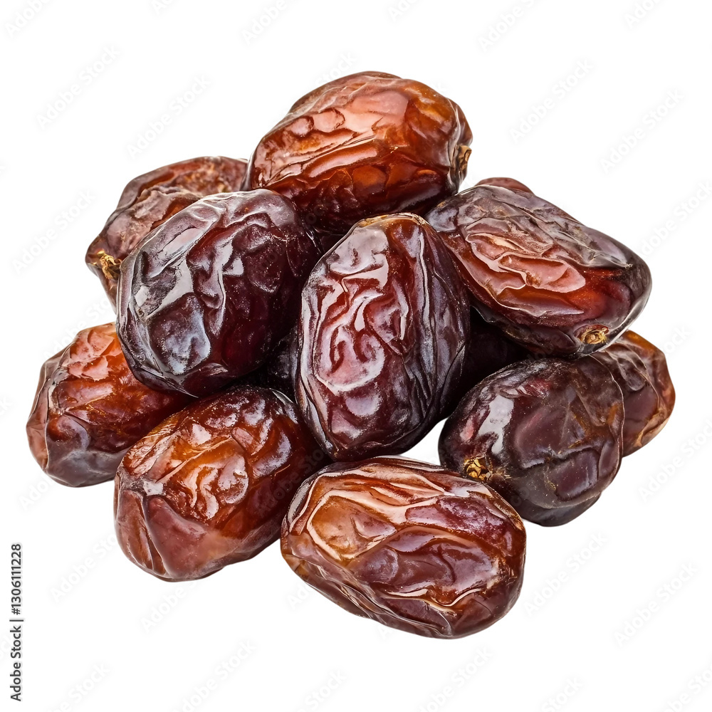 dried dates isolated on transparent white background, clipping path. dried dates isolated on transparent white background, clipping path.