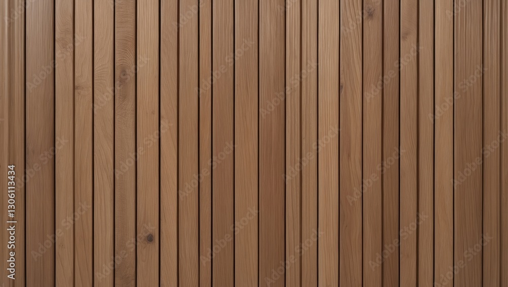 Obraz premium Wooden vertical panels in light brown showcasing a seamless and natural texture ideal for interior and exterior design projects.