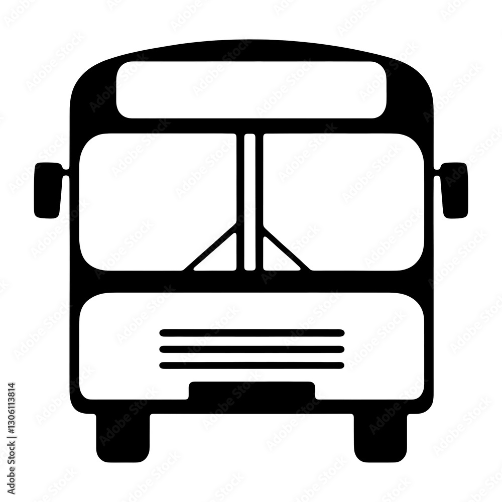 bus icon isolated PNG transparent