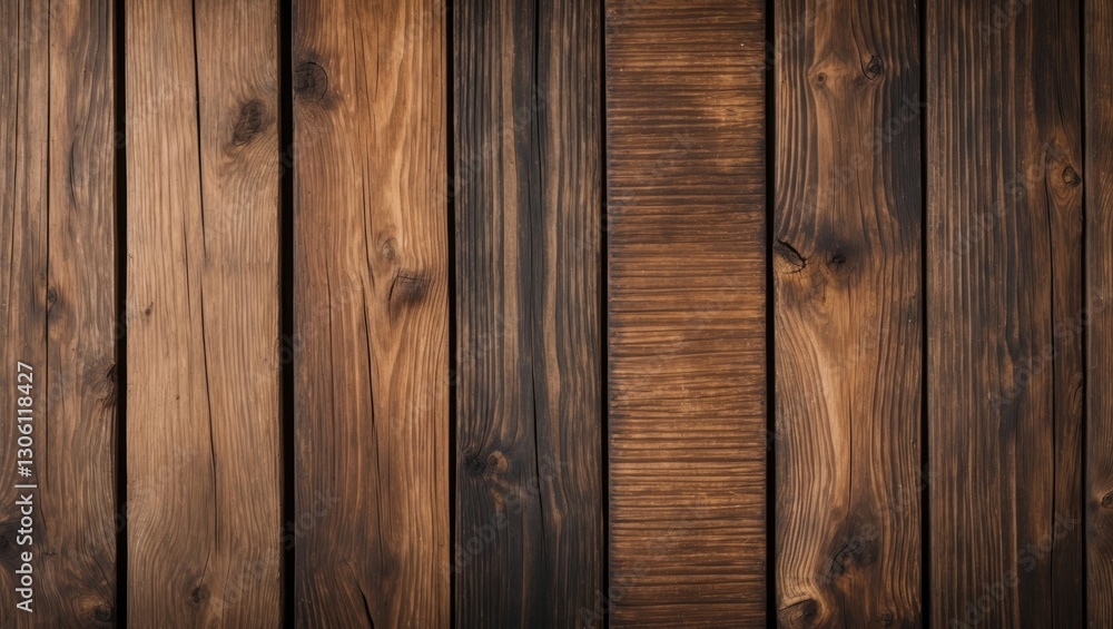 Naklejka premium Natural Textured Wooden Planks Background in Warm Tones for Rustic and Vintage Themes