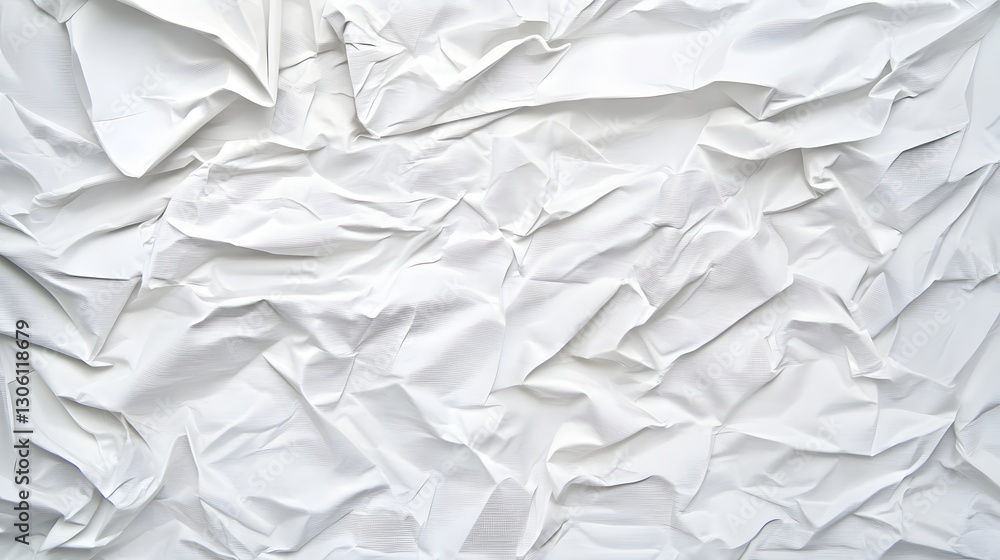 Wrinkled White Paper Texture Background for Creative Designs and Textures in Various Art Applications and Crafts Wrinkled White Paper Texture Background for Creative Designs and Textures in Various Art Applications and Crafts