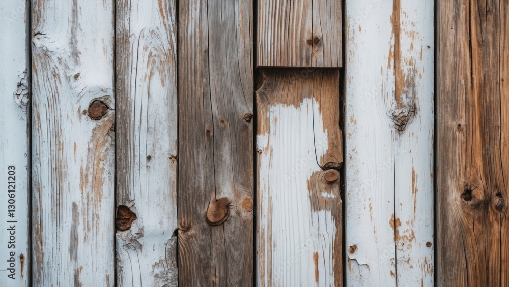 Wooden fence with weathered white paint close-up showcasing detailed textures and natural patterns ideal for background or abstract use. Wooden fence with weathered white paint close-up showcasing detailed textures and natural patterns ideal for background or abstract use.