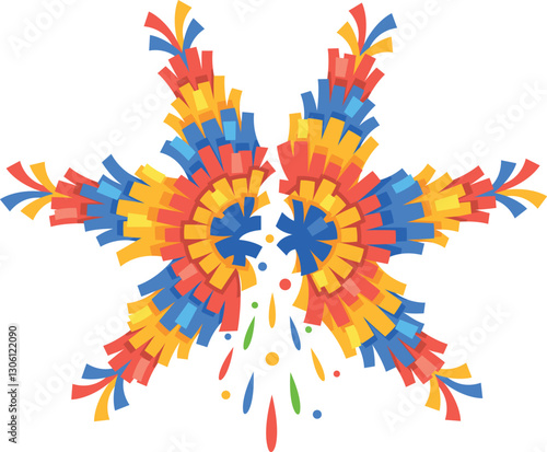 Mexican star pinata party accessory