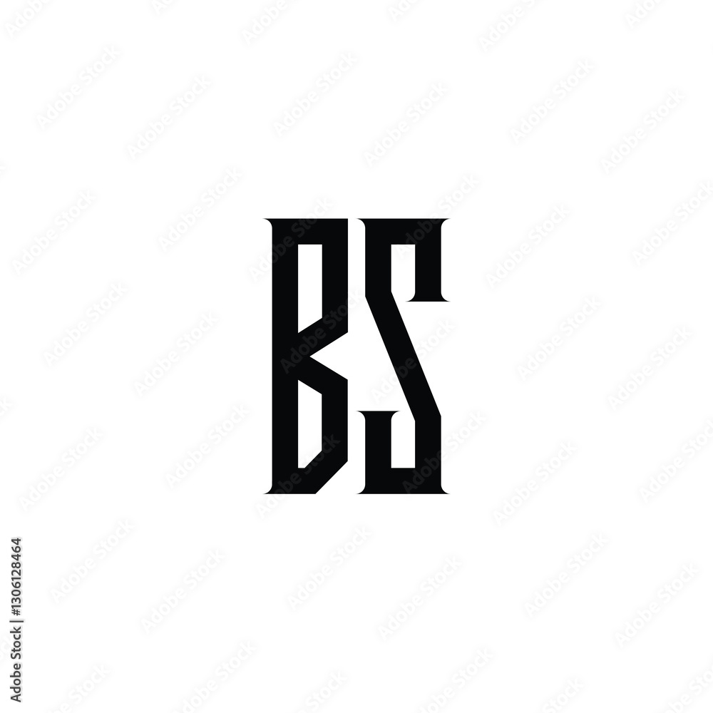 BS monogram logo design letter text name symbol monochrome logotype alphabet character simple logo BS monogram logo design letter text name symbol monochrome logotype alphabet character simple logo