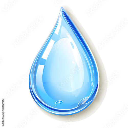 blue water drop