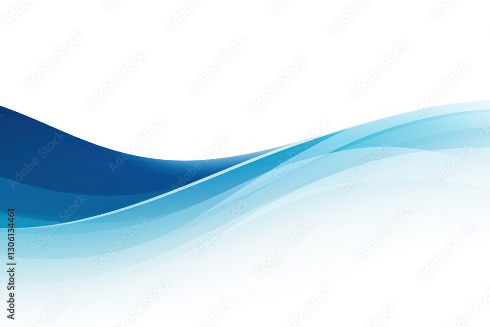 Naklejka premium Abstract blue wave gradient border png overlay effect, transparent background