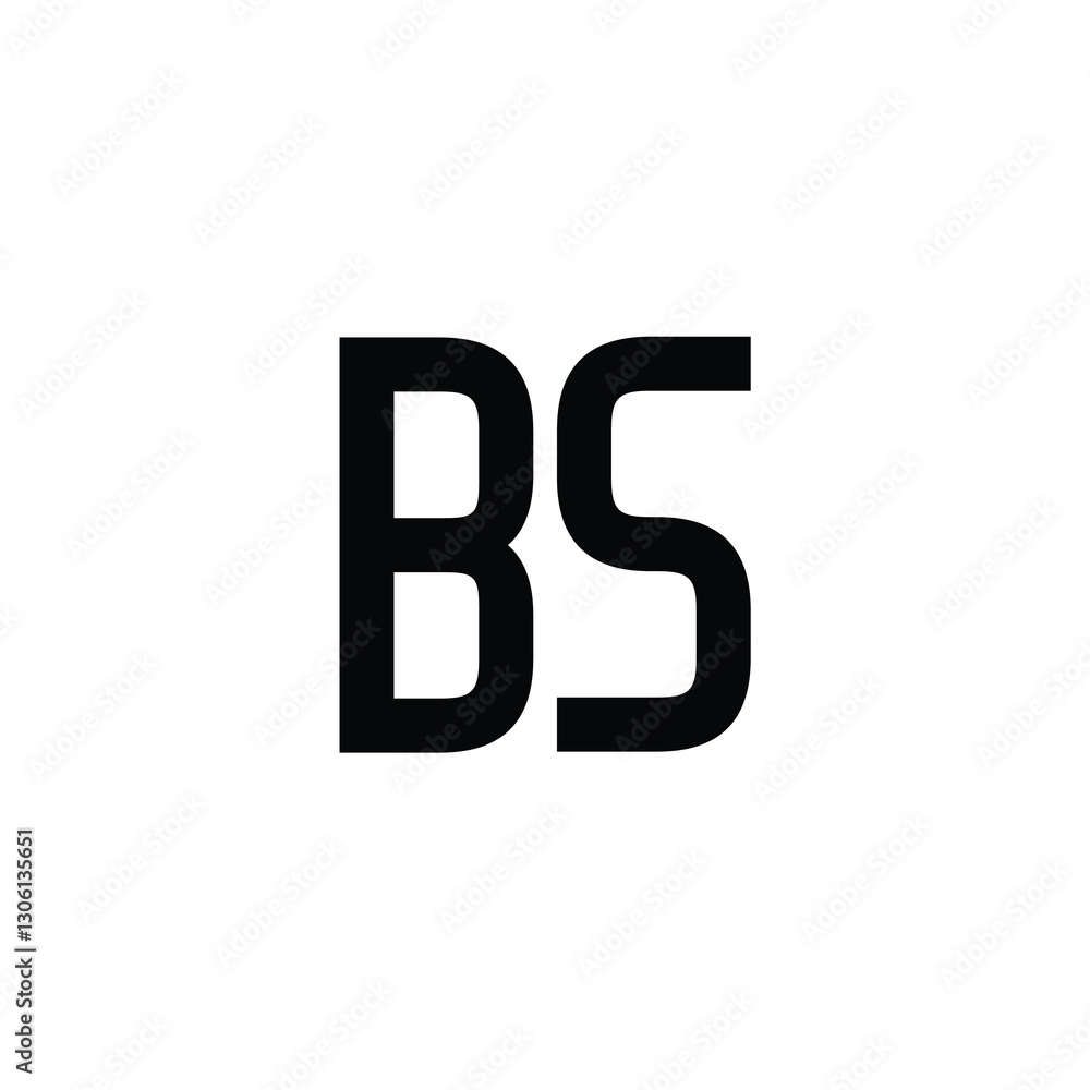 BS monogram logo design letter text name symbol monochrome logotype alphabet character simple logo BS monogram logo design letter text name symbol monochrome logotype alphabet character simple logo