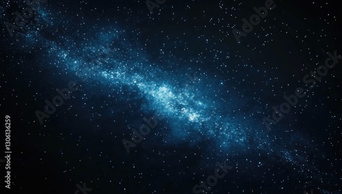 A stunning panoramic view of the Milky Way galaxy, showcasing its vast expanse and intricate patterns in deep space. The stars twinkle against an infinite black backdrop,