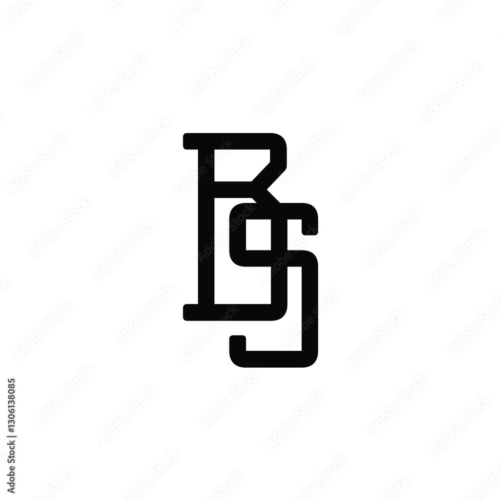 BS monogram logo design letter text name symbol monochrome logotype alphabet character simple logo BS monogram logo design letter text name symbol monochrome logotype alphabet character simple logo