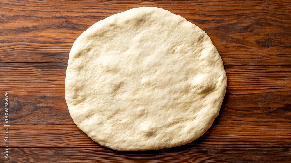 Pizza dough preparation kitchen recipe image wooden surface top view culinary technique Pizza dough preparation kitchen recipe image wooden surface top view culinary technique