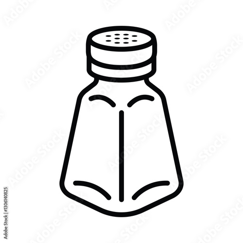 Salt & Pepper Shakers icon vector design template simple and clean