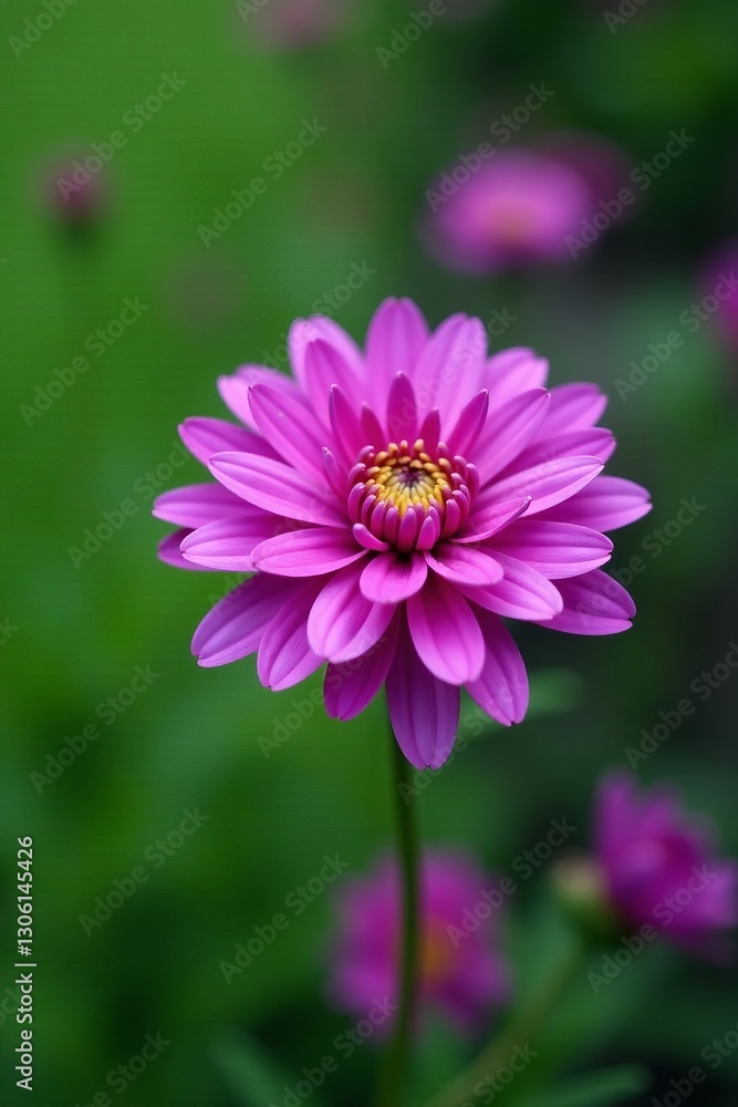 Close-up of beautiful chrysanthemum purple flowers on a green natural background, blooming, botanical, floral Close-up of beautiful chrysanthemum purple flowers on a green natural background, blooming, botanical, floral