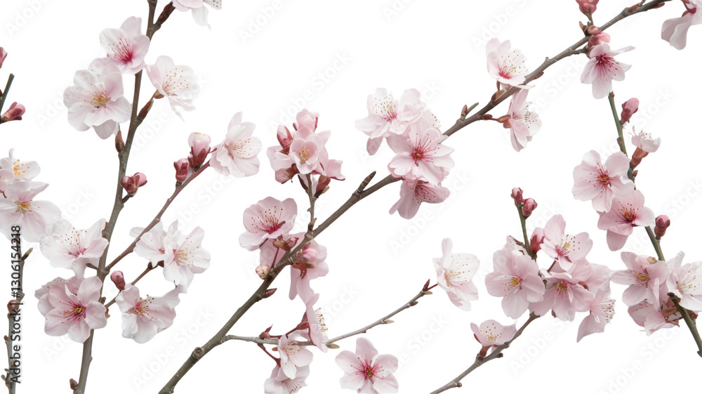 Pink Cherry Blossoms Branch for Spring Bloom. Pink Cherry Blossoms Branch for Spring Bloom.