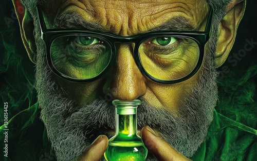 Walter White:  Breaking Bad's Mastermind, A Green-Tinted Portrait