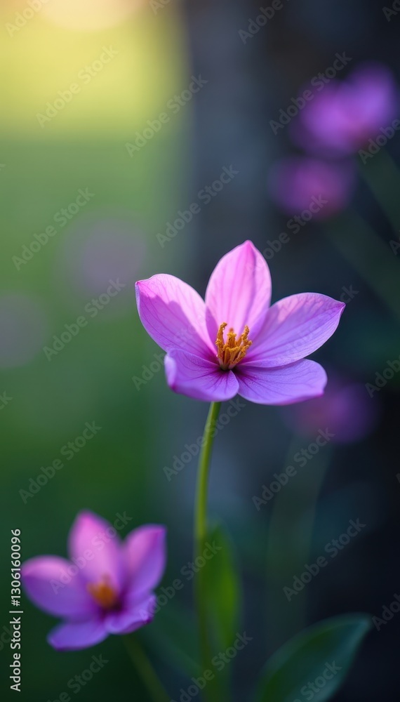 Vibrant purple bloom, crisp detail, soft green bokeh, vibrant, purple flower, color Vibrant purple bloom, crisp detail, soft green bokeh, vibrant, purple flower, color