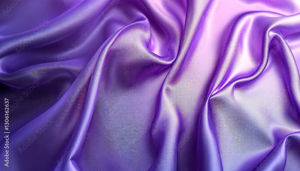 Obraz premium Purple Silk Fabric Drapes: A Luxurious Texture