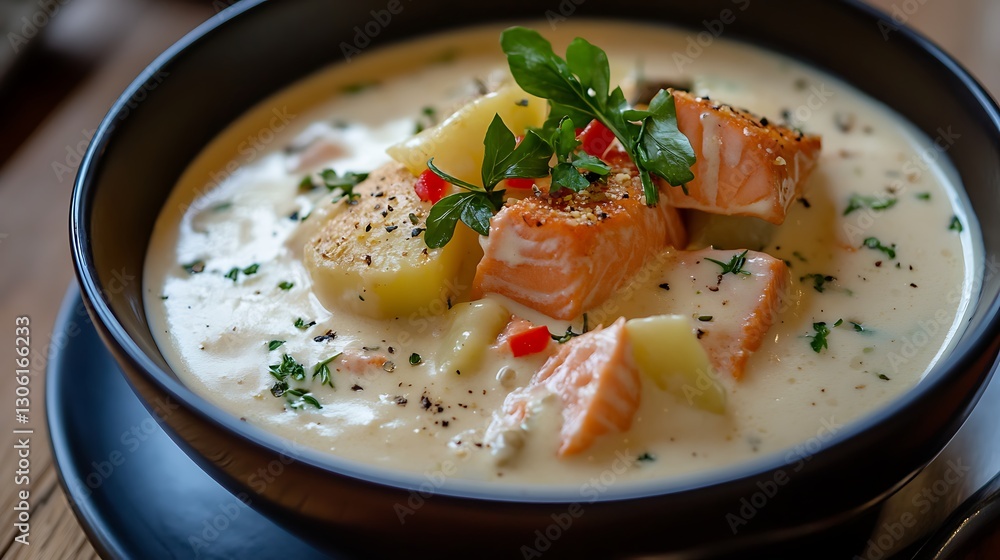 A specially prepared tasmanian salmon creamed potato A specially prepared tasmanian salmon creamed potato