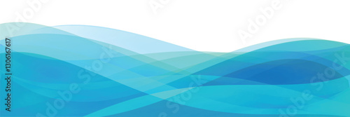 青　波　和柄　背景